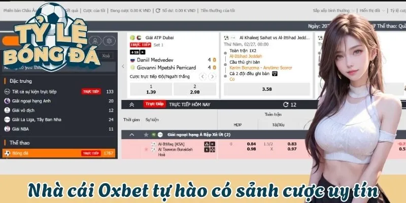 Soi Kèo Nhà Cái Oxbet - Xem Chuẩn, Dự Đoán Nhận Thưởng Lớn 1 Nhà cái Oxbet tự hào có sảnh cược uy tín